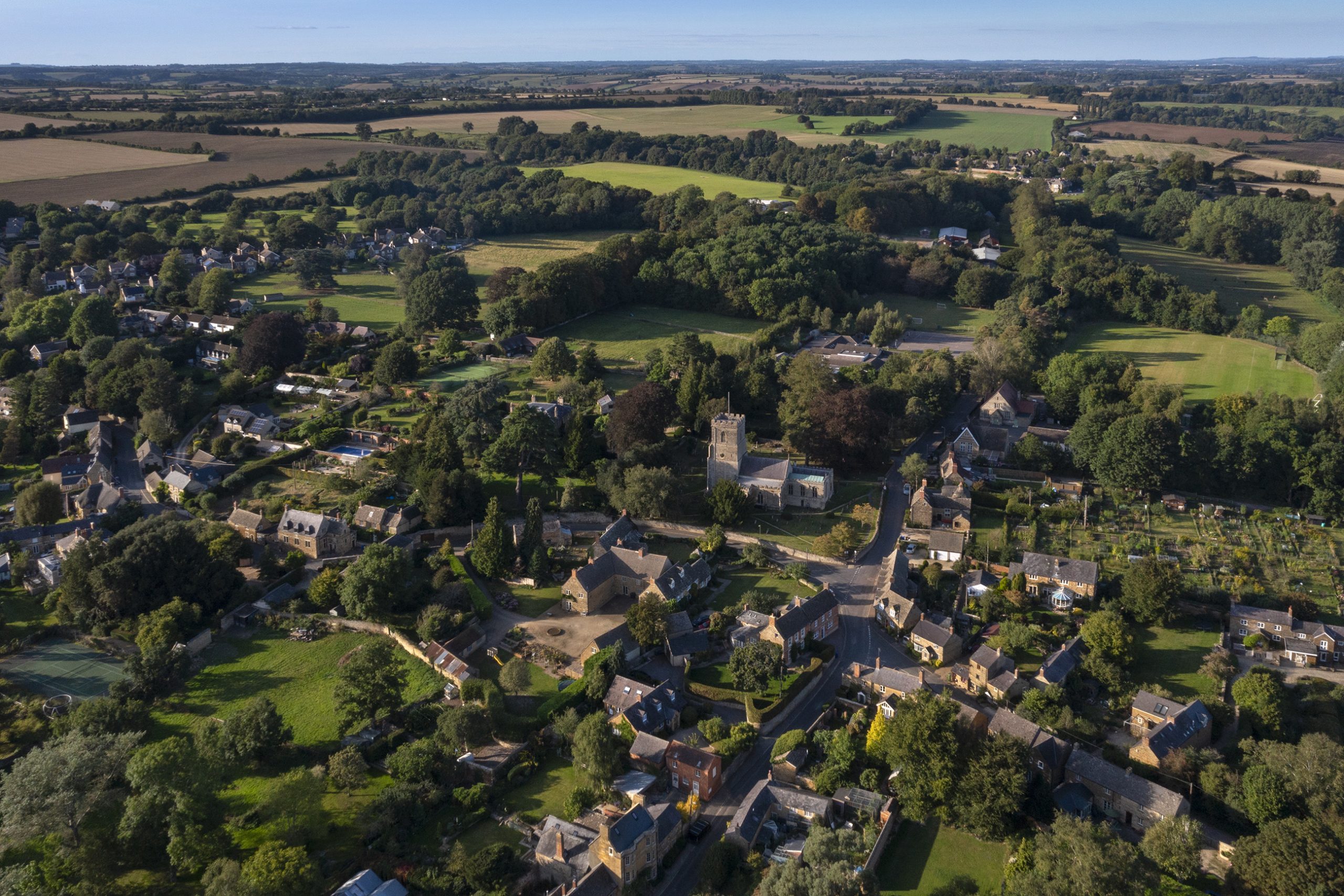 Steeple Aston Ariel View